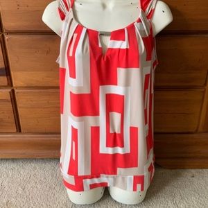 Geometric Sleeveless Top